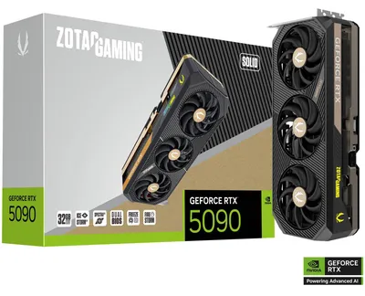Produktbild von ZOTAC GeForce RTX 5090 SOLID, Grafikkarte, (DLSS 4, 3x DisplayPort, 1x