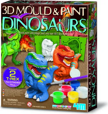 Obrázok produktu pre 4M 3D Mould &amp; Paint Dinosaurs