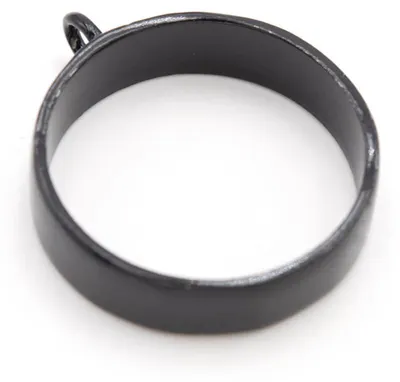 Produktbild von Vintageparts Anhänger Lünette Kreis schwarz 32 x 27 mm, 1 Stück