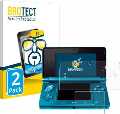 Produktbild von 2x Für Nintendo 3DS Schutzfolie BROTECT Displayschutz Display Schutz Folie Klar Transparent