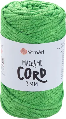 Produktbild von Yarn Art Macrame Cord 3 mm 85 m 802 Green Schnur