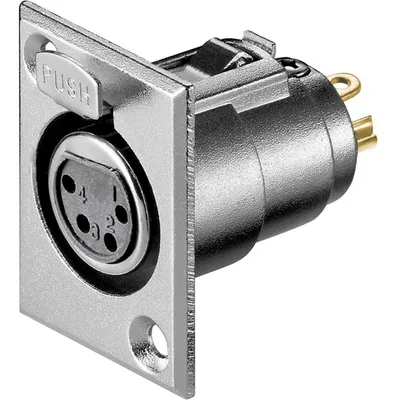 Obrázek produktu pro goobay Mikrofon-Einbaubuchse 4Pin  11972 - Goobay 11972 - (PC Zubehoer / Kabel / Adapter)