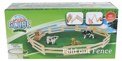 Obrázok produktu pre Kids Globe Farming Viehgatter (132 cm, 1:32, Bauernhofzaun für Kinder)