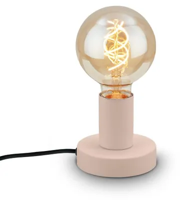 Immagine prodotto di Lampada da tavolo Briloner TEEPU, retrò, interruttore a cavo, attacco E27, beige, Ø10 x 9 cm
