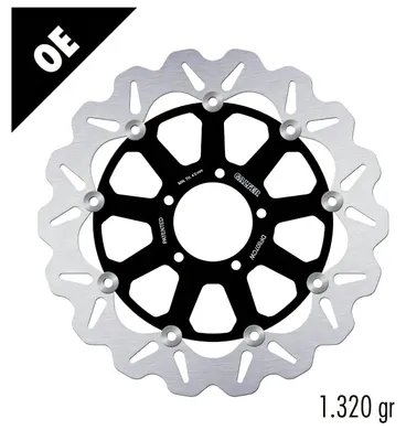 Image de Disque de frein Galfer DF807CW WAVE®, complet, flottant, pour l'avant, de 320x4,5 mm, pour Ducati