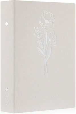 Produktbild von Fotoalbum 10x15 Leinen Einsteckalbum 300 Fotos Beige Stickeralbum