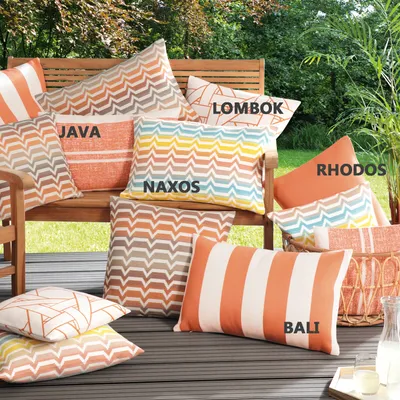 Produktbild von Gözze Outdoor-Kissenhülle NAXOS 40 x 40 cm multicolor mit Reißverschluss