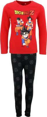 Produktbild von Anime Dragon Ball Goku Kinder Jungen Schlafanzug Pyjama – Rot / 116