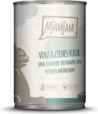 Immagine prodotto di Mjamjam eccellente vitello con delizioso tacchino 400gx6