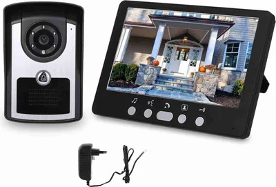 Obrázek produktu pro 7palcová barevná kamera zvonku HD CMOS Intelligent Visual s funkcí odemykání interkomem monitoring