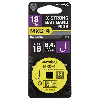 Produktbild von Matrix Fishing Mxc-4 Barbless Vorfachschnüre 45 Cm Durchsichtig 16 Durchsichtig 16