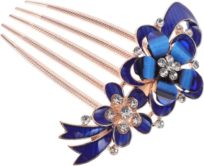 Produktbild von Haarkamm für die Hochzeit, floraler Haarschmuck, Haaraccessoire für die Braut