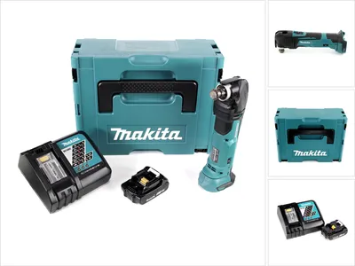 Produktbild von Makita DTM 51 RA1J Akku Multitool Oszillierer 18 V + 1x Akku 2,0 Ah + Ladegerät + Makpac