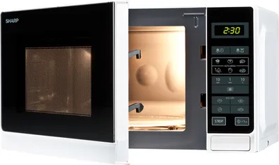Immagine prodotto di Elettrodomestici Sharp R-242 WW - 20 l - 800 W - touch - bianco - 25,5 cm - LED