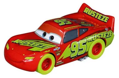 Image de Carrera go - cars lightning mcqueen glow racers - 64220 - voiture circuit disney pixar