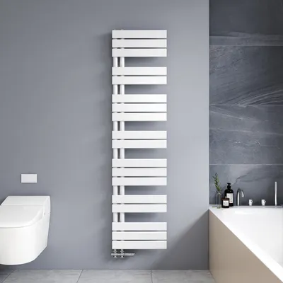 Produktbild von Heilmetz Badheizkörper 1662x400x59mm Seitenanschluss 697 Watt Weiß, Handtuchtrockner Handtuchwärmer Flach Design Heizkörper für Bad Ohne heizstab