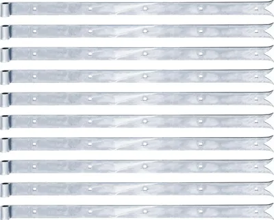 Image de Bande de fermeture Alberts 862541, droite, extrémité en queue de carpe, zinguée bleu par galvanisation, rouleau Ø 14 mm, dimensions 700 x 35 mm, lot de 10