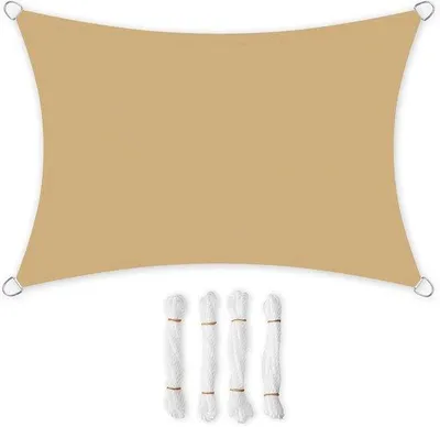 Produktbild von Famanu Sonnensegel 2x3 m - Wasserfest, UV-Schutz und reißfestes Polyester