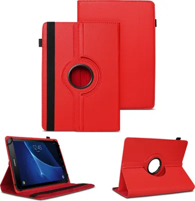 Produktbild von Tablet Hülle für Samsung Galaxy Tab A6 10.1 2016 360° Drehbar Case Cover SchutzFarben:Rot
