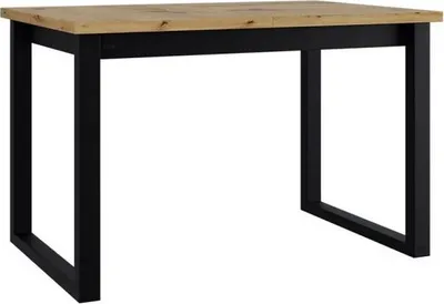 Obrázek produktu pro Rozkládací jídelní stůl 160x92 cm ALVARADO 4 - dub artisan / černý