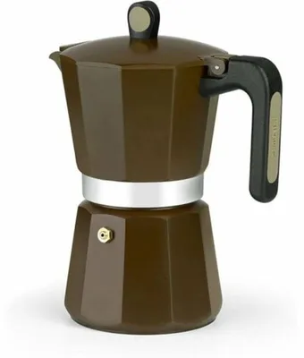Produktbild von Monix M671012, Mokka-Kanne, Braun, Aluminium, 12 Tassen, 1 Stück(e)