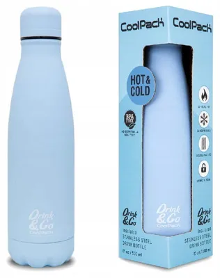 Immagine prodotto di Coolpack Thermos Bidon Bottiglia Termica In Acciaio Inox Blu Polvere 500 Ml
