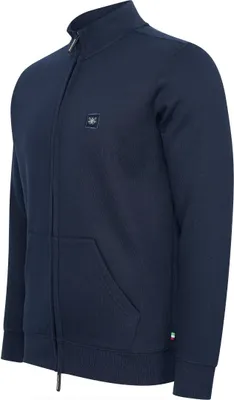 Produktbild von Cappuccino Italia Fleece Zip Jack  Blau - Große XL