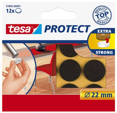 Image de tesa Protect Filzgleiter rund 22mm braun               12St.