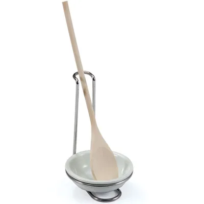 Produktbild von SSW Küchenlöffel-Halter 3-teilig Porzellanschälchen Holzlöffel