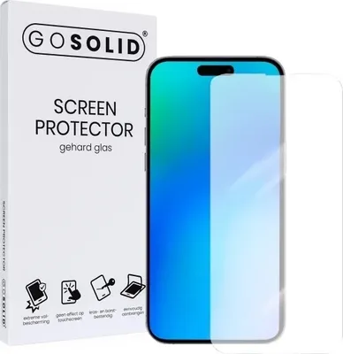 Zdjęcie produktu dla GO SOLID! Apple iPhone 16 screenprotector gehard glas