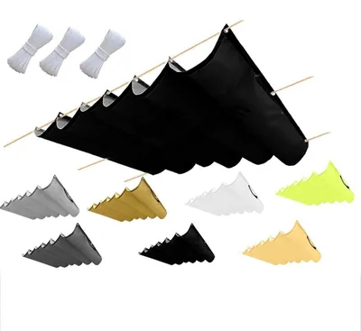 Zdjęcie produktu dla Słoneczny parasol, wodoodporny, z oczkami, 2,5 x 9 m, czarny, do balkonu, tarasu, basenu
