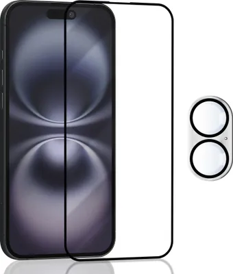 Produktbild von 1-Pack Displayschutzfolie & 1-Pack Objektivschutz fur Iphone 16 5G aus 9H gehärtetem Glas