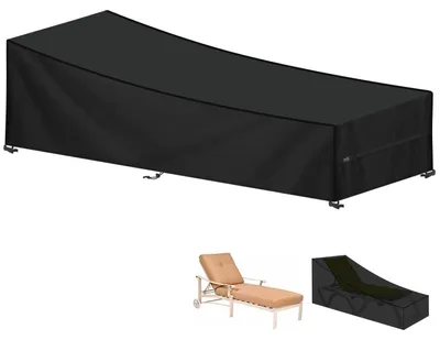 Image de Omgoods - Housse de protection imperméable pour chaise longue, dimensions 210x80x45/75 cm