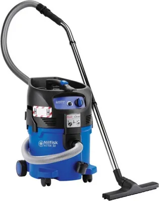 A Nilfisk ATTIX 30-01 PC wet/dry vacuum cleaner is shown against a white background.