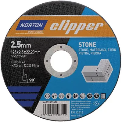 Produktbild von Norton Clipper Trennscheibe Stein C30R-125x2.5x22.23 mm