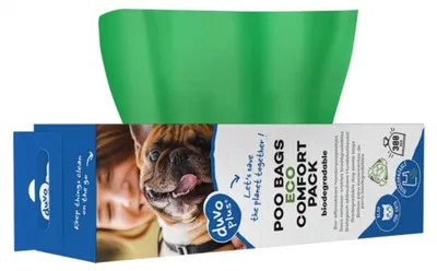 Produktbild von Duvo+ Hundekotbeutel Eco biologisch Abbaubar Comfort Pack grün