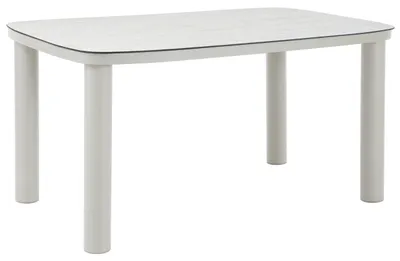 Immagine prodotto di Tavolo da giardino in alluminio per 6 persone 150x90 cm Beige - Oviala Nocera