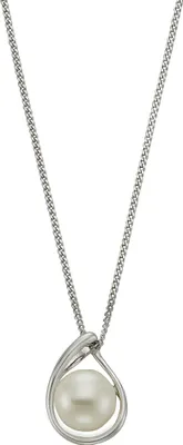 Produktbild von Zeeme Pearls Halskette 925/- Sterling Silber 45cm weiß Perle weiß 500244641R-45