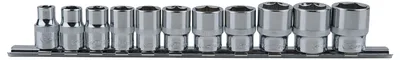 Immagine prodotto di KS TOOLS Set di bussole esagonali 3/8" CHROMEplus, 11 pezzi 8-19 mm ( 918.0608 )