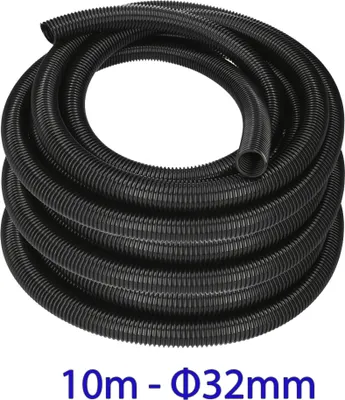 Produktbild von Sillar 10 Meter Staubsaugerschlauch Meterware 32mm Ø Innen, Saugschlauch, Reparaturschlauch, Schlauch für Staubsauger in hochwertige Industriequalität - Ersatz