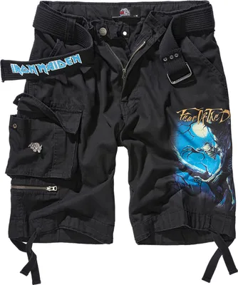Produktbild von Brandit Iron Maiden Savage Shorts Fear of the Dark  black 6XL