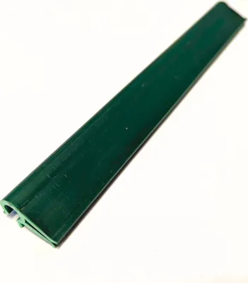 Produktbild von Sichtschutzstreifen zaun|zu Klemmschiene PREMIUM-Clip Zaunblende Doppelstabzaun Grün 1er Pack