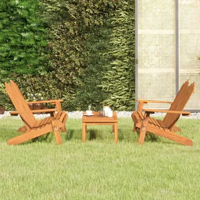 Produktbild von Möbel 3-tlg. Garten-Lounge-Set Adirondack Massivholz Akazie - Terrassenmöbel 3152133