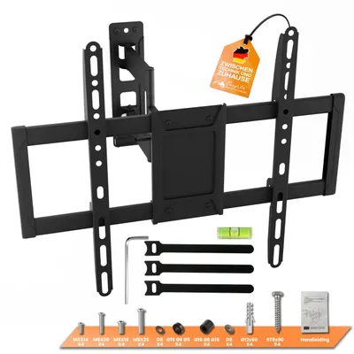 Obrázek produktu pro Jedna televizní nástěnná konzole pro televizory o velikosti 37-90 palců, s nosností až 50 kg, standard VESA 600x400 mm, s možností otáčení a naklápění