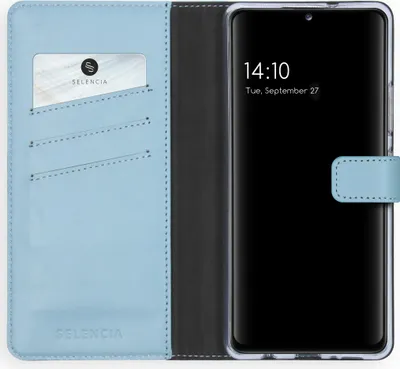 Immagine prodotto di Selencia Custodia a libro in vera pelle Samsung Galaxy A42 - Air Blue