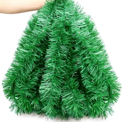 Immagine prodotto di Ghirlanda natalizia scintillante, 10 m, decorazione morbida, verde abete
