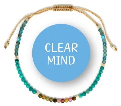 Produktbild von Armband für Damen – Chakra-Armband mit Türkis-Perlen – Heilkristalle – 925er Sterlingsilber-Perlen – Handgefertigt – Fördert emotionale Balance – Perlenarmband