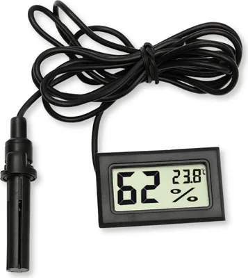 Immagine prodotto di Termometro-igrometro con sonda per terrari Termoigrometro digitale, 2 in 1