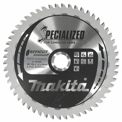 MAKITA Trennscheibe Efficut 165x20 mm 54 Zähne für Aluminium