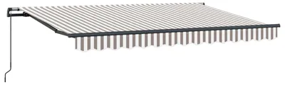 Immagine prodotto di Tenda da sole estensibile vidaXL, grigio chiaro e bianco, 350 x 250 cm